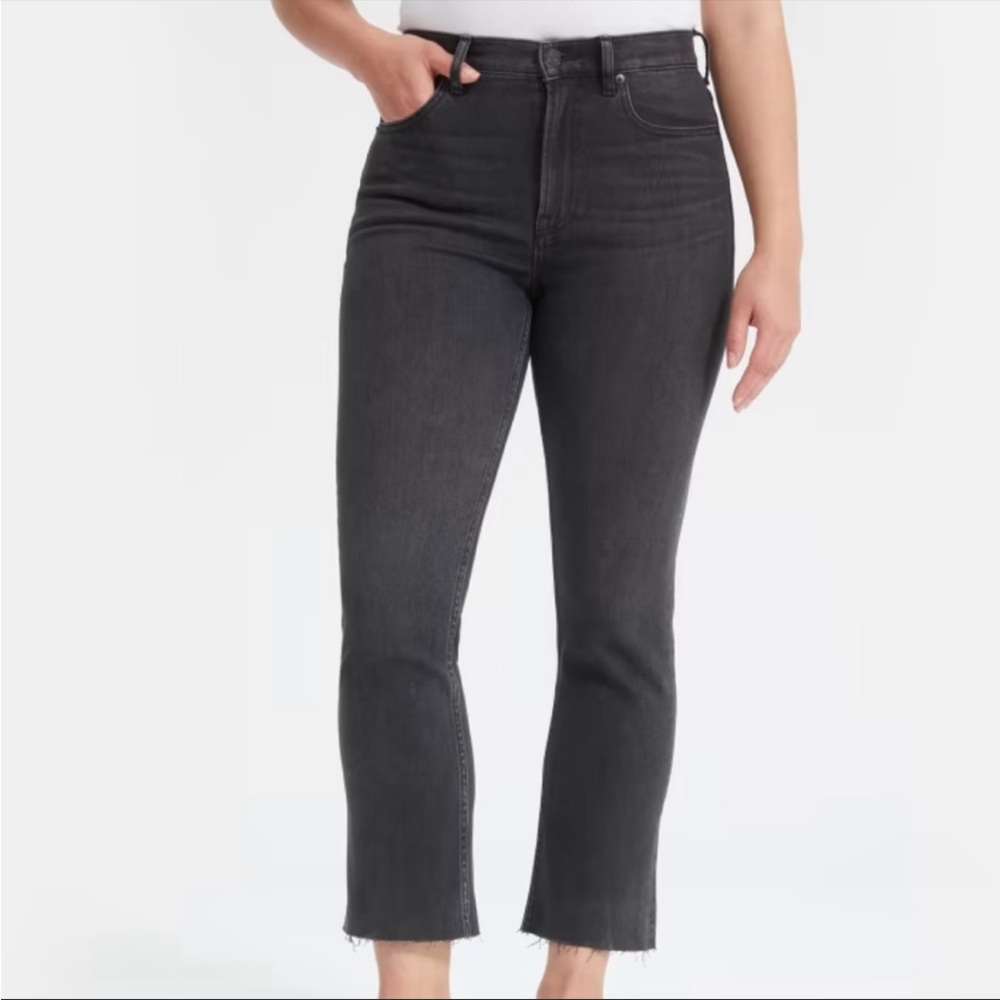 Everlane High Rise Kick Crop Jeans